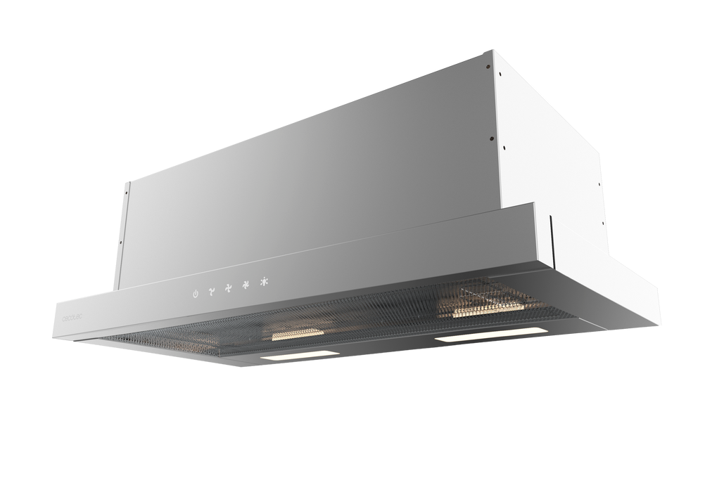 Hotă telescopică Cecotec Bolero Flux TLT 604000 Inox A+++, 415 m³/h, 3 viteze, clasa A+++, inox