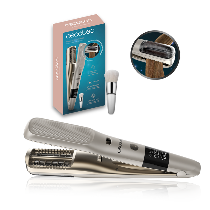 Aparat pentru tuns vârfurile despicate Cecotec HairCare SmoothEnds, autonomie 140 min, încărcare 3 h, 25,5 cm
