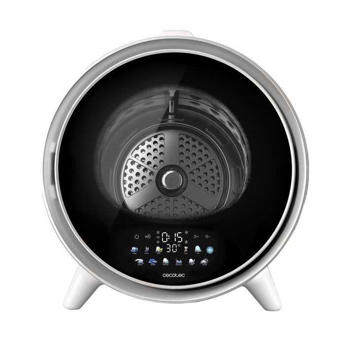 Uscător de rufe cu evacuare Cecotec Bolero DressCode Dry 3600V Silver, 3 kg, 12 programe, clasa G, argintiu