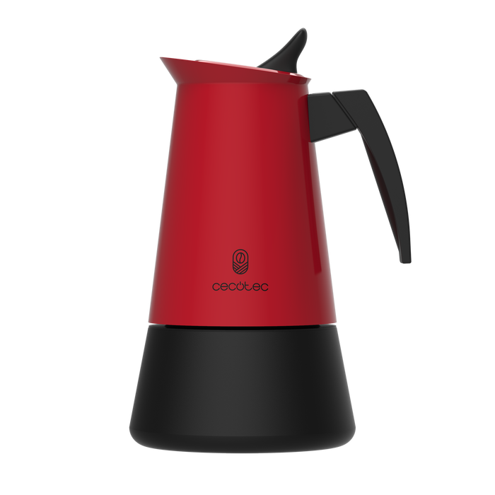 Cafetieră italiană Cecotec Piccolina 900 Red, 450 ml, 16 × 12 × 23 cm, roșie