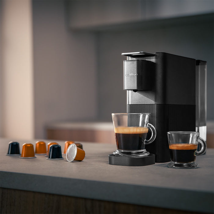 Espressor cu capsule Cecotec Power Caps 20, 1400 W, 20 bar, rezervor 0,7 l, negru
