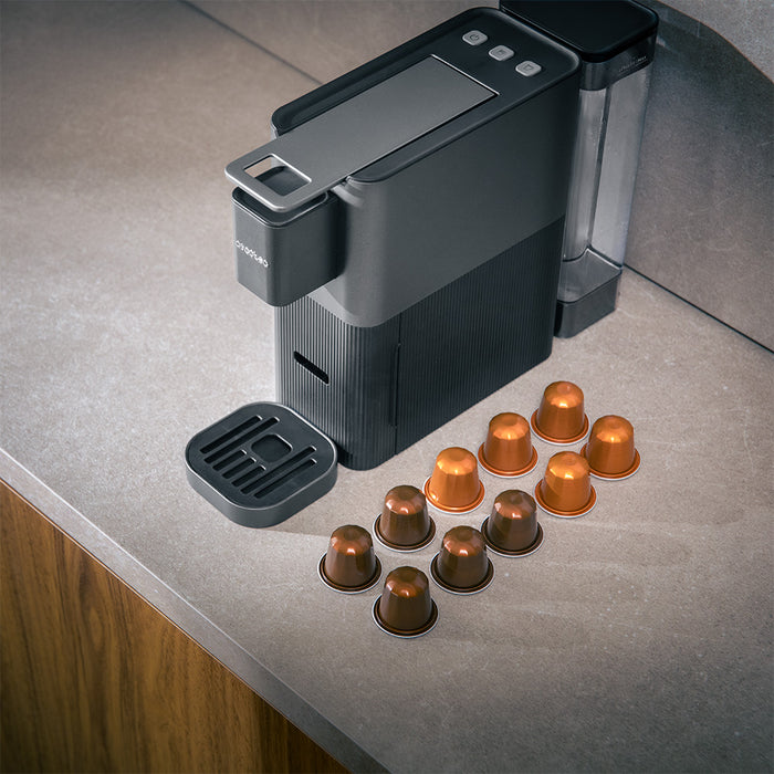 Espressor cu capsule Cecotec Power Caps 20, 1400 W, 20 bar, rezervor 0,7 l, negru