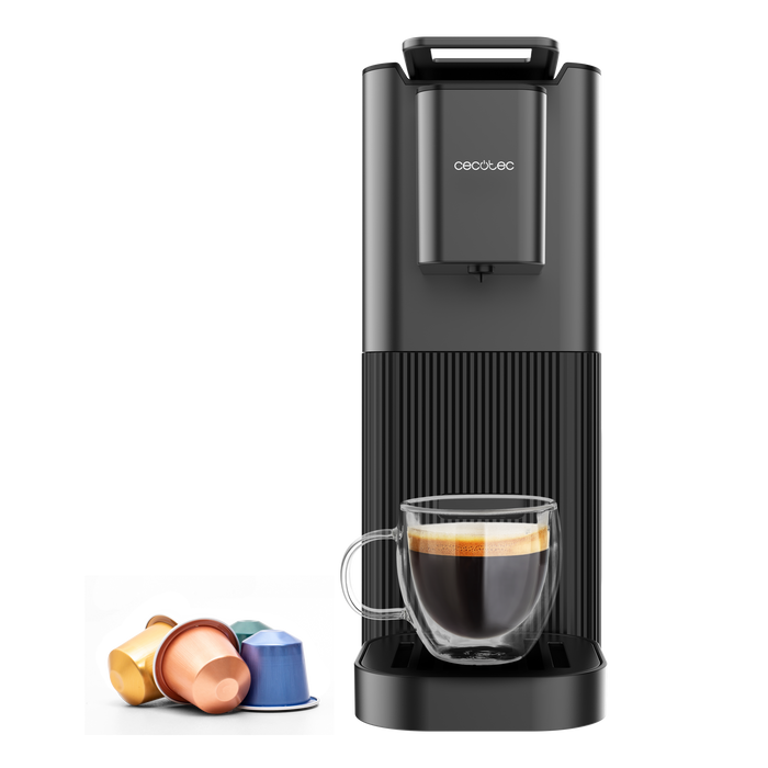 Espressor cu capsule Cecotec Power Caps 20, 1400 W, 20 bar, rezervor 0,7 l, negru