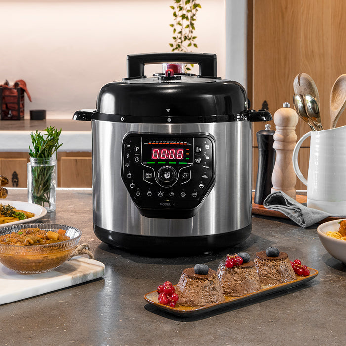 Multicooker Cecotec GM H, 6 l, 19 moduri de gătire, oțel