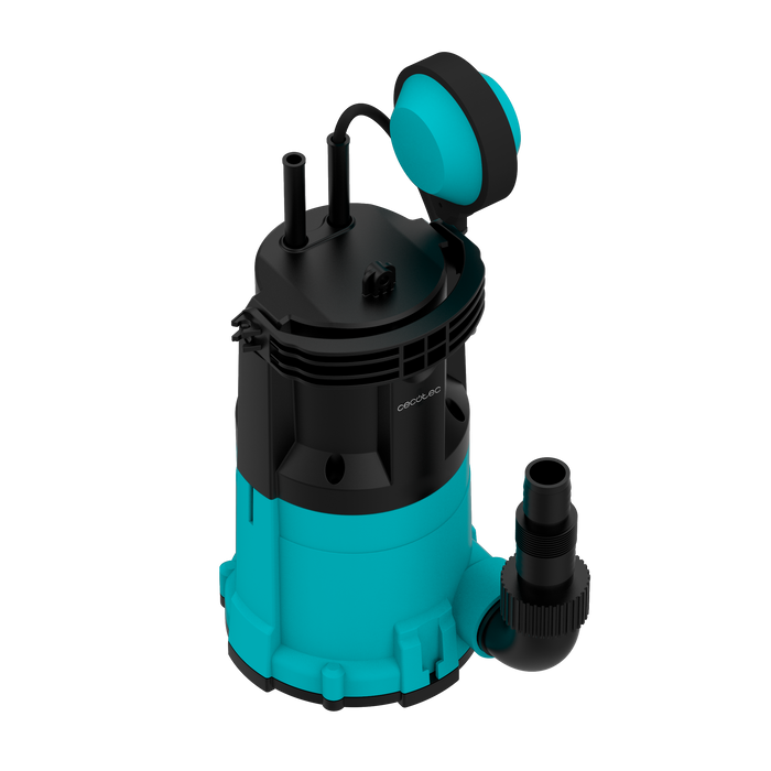 Pompă submersibilă pentru apă curată și murdară Cecotec Neptunus 750 Dark&Crystal, 750 W, 14.000 l/h, înălțime de pompare 7,5 m