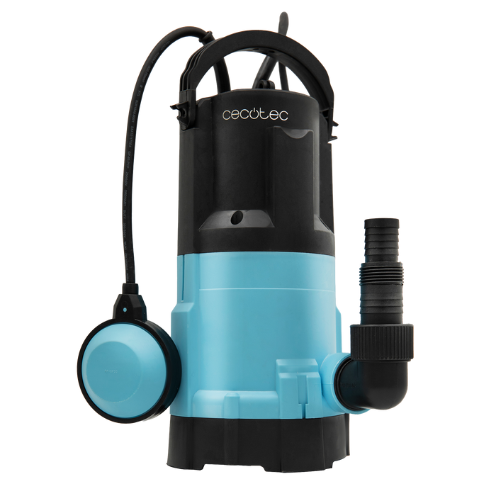 Pompă submersibilă pentru apă curată și murdară Cecotec Neptunus 750 Dark&Crystal, 750 W, 14.000 l/h, înălțime de pompare 7,5 m