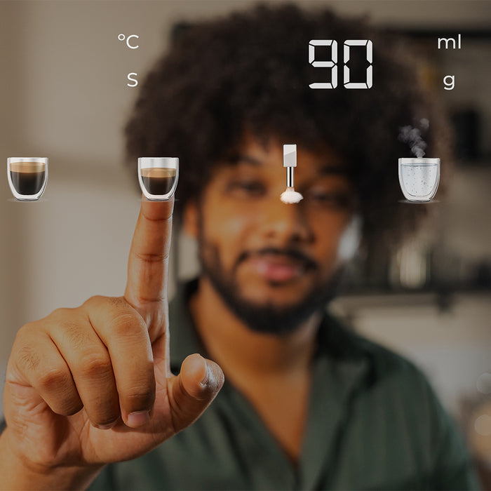 Mașină de cafea superautomată Cecotec Cremmaet Steam, 19 bar, rezervor de apă 1,1 l, recipient cafea 150 g, negru și oțel