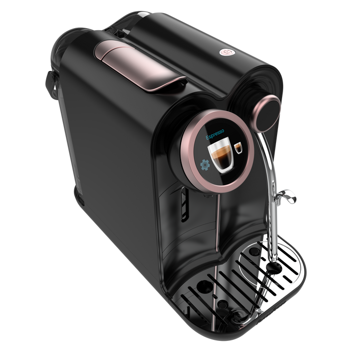 Espressor cu capsule Cecotec Power Caps Spin, 1,5 l, 1850 W, 20 bari, negru/roz