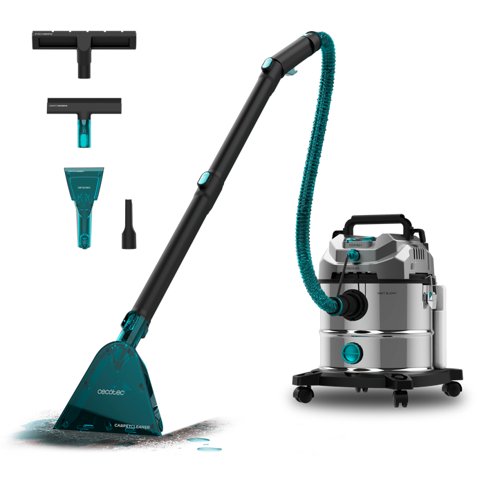 Aspirator umed și uscat pentru tapițerii Cecotec Conga CarpetClean 20000 Pro Ultra, 1600 W, 20 l, 21 kPa