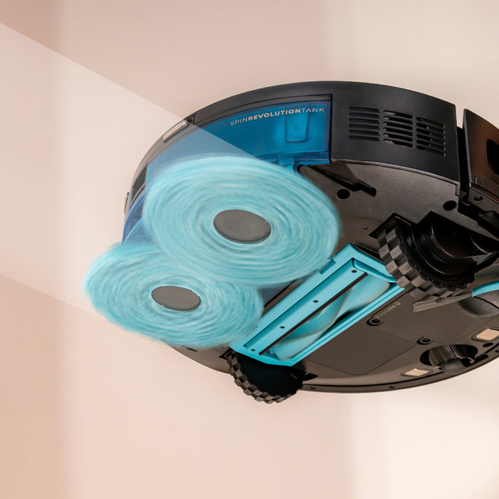 Robot aspirator cu mopuri rotative Cecotec Conga M100 Spin AI, 25 000 Pa, până la 220 m², baterie de 4500 mAh