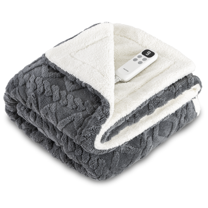Pătură electrică Cecotec HeatConfort Luma (160 x 130), 115 W, 10 trepte de temperatură, oprire automată