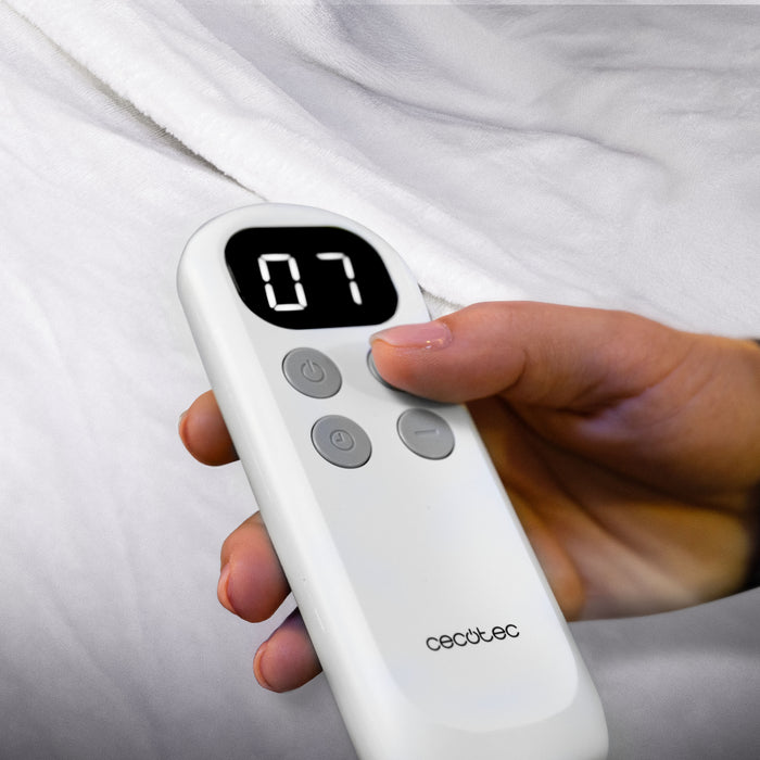 Pătură electrică Cecotec HeatConfort Calma (180 x 130), 115 W, 10 trepte de temperatură, oprire automată