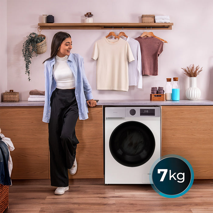 Mașină de spălat rufe Cecotec Bolero DressCode 7450 Inverter, 7 kg, 1200 rpm, clasa A, albă