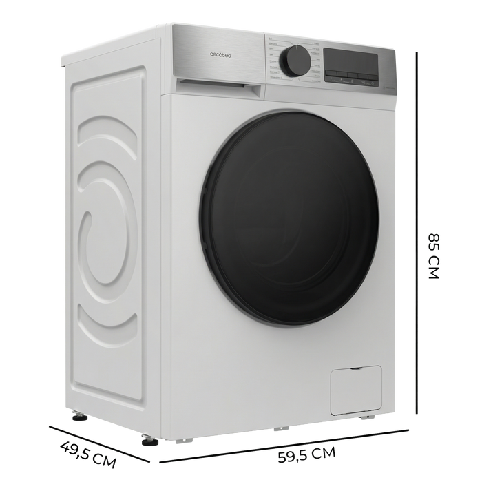 Mașină de spălat rufe Cecotec Bolero DressCode 7450 Inverter, 7 kg, 1200 rpm, clasa A, albă