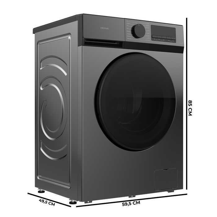 Mașină de spălat rufe Cecotec Bolero DressCode 7450 Inverter Steel, 7 kg, 1200 rpm, clasa A, inox