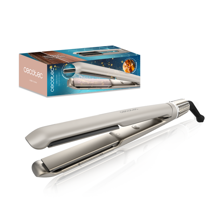 Placă de îndreptat părul cu cablu Cecotec Lisse Plasma, plăci ceramice, plăci flotante, 28,5 cm