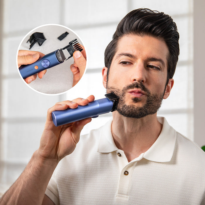 Aparat de tuns barba Cecotec PrecisionCare Barber Pro, autonomie 90 min, lungime de tăiere 0,5–20 mm, IPX7