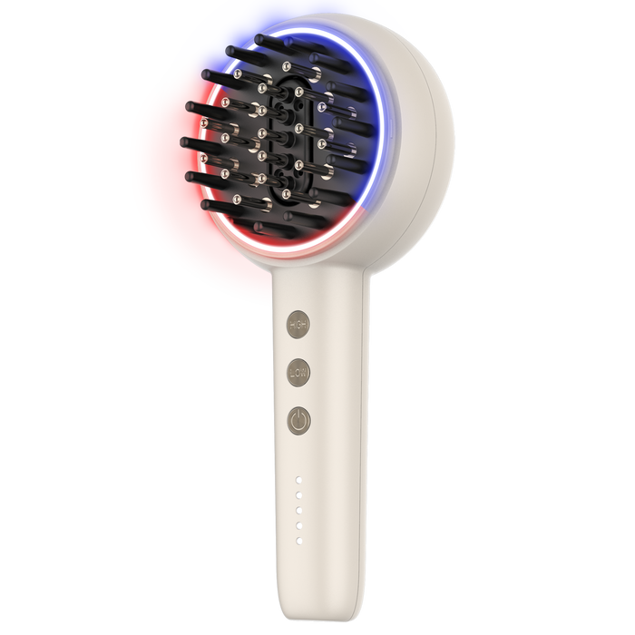 Perie pentru îngrijirea părului Cecotec HairCare Revitalize TotalCare, 5 niveluri de intensitate, autonomie până la 70 min, lumină LED