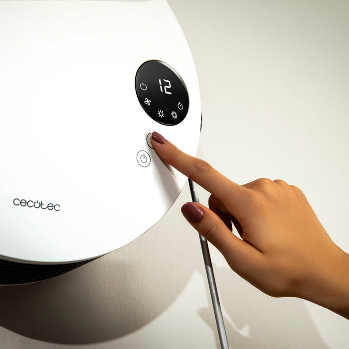 Încălzitor de perete cu suport pentru prosoape Cecotec ReadyWarm 2000 Round, 2000 W, 2 trepte, timer 12 h