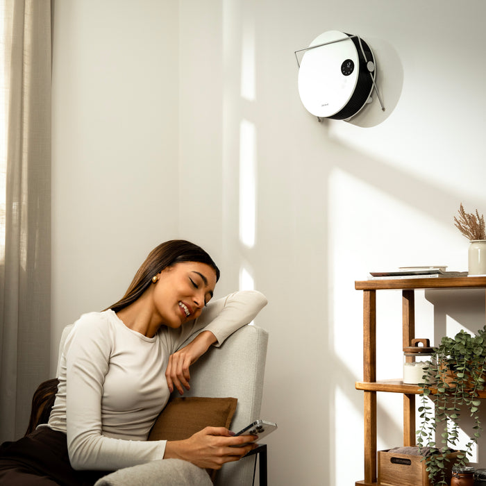 Încălzitor de perete cu suport pentru prosoape Cecotec ReadyWarm 2000 Round, 2000 W, 2 trepte, timer 12 h