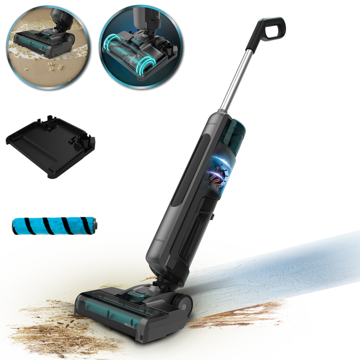 Mop electric Cecotec Freego S10 Nova, 650 ml/550 ml, autonomie de până la 35 min, 28 × 109 × 25 cm