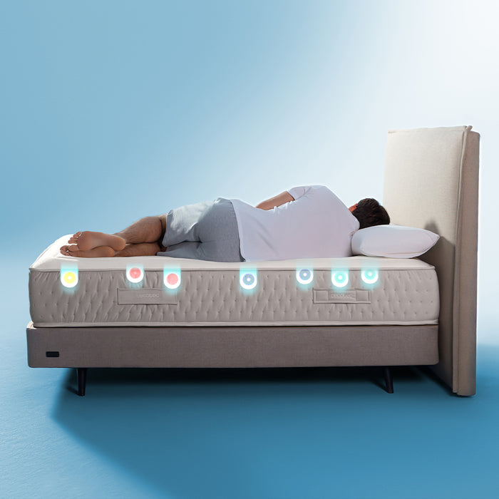 Saltea Cecotec Flow Hêritage Marinne, 180 × 200 cm, înălțime 27,4 cm, 5 cm viscoelastică