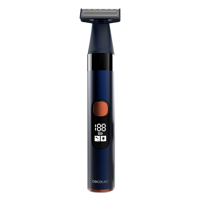Aparat de tuns pentru față Cecotec PrecisionCare OneShave Saphire, autonomie 90 min, 6 piepteni, IPX7