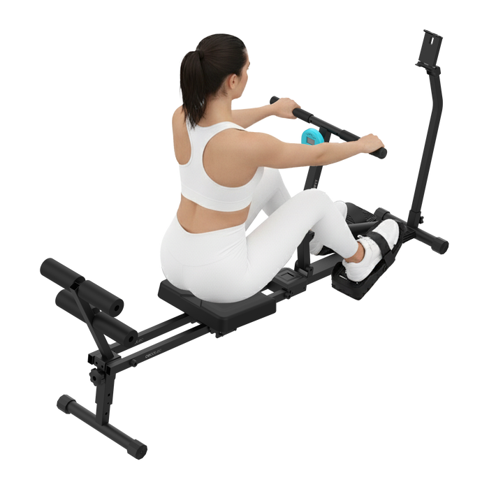 Aparat de vâslit Cecotec Drumfit Rower CompactROW, 12 niveluri de rezistență, 173,5 × 47,5 × 74,5 cm