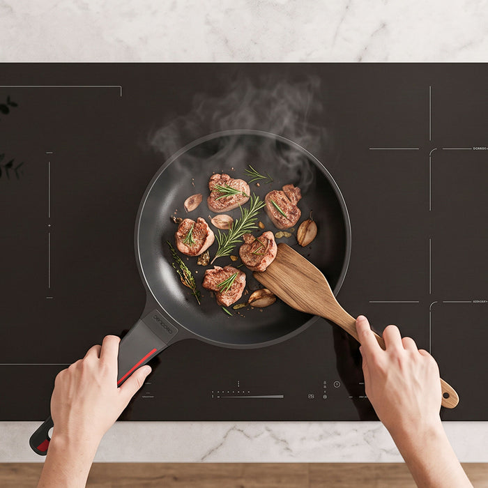 Tigaie Cecotec Gourmet Smart Detect Collection, 28 cm, bază de 5,5 mm, strat antiaderent ILAG
