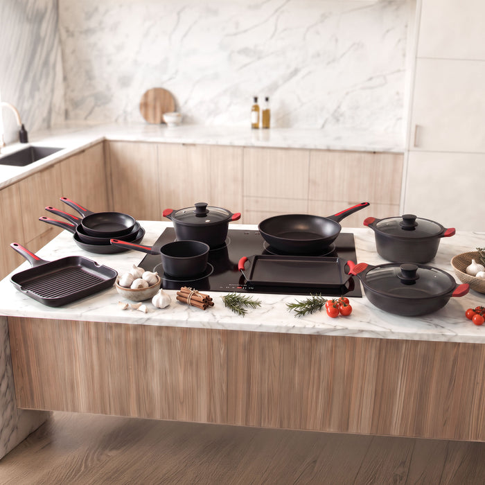 Wok Cecotec Gourmet Smart Detect Collection, 28 cm, bază de 5,5 mm, strat antiaderent ILAG Ultimate Protect Pro