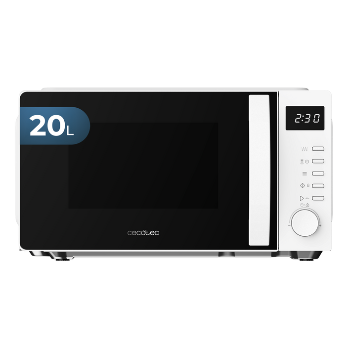 Cuptor cu microunde digital Cecotec Proclean 5105, 20 l, 700 W, 5 niveluri, alb