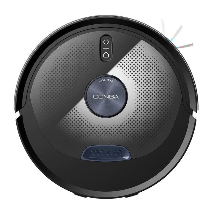 Aspirator robot cu mop Cecotec Conga M80 Dark, 25 000 Pa, autonomie până la 240 min, 33 × 33 × 10 cm