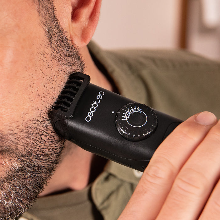 Aparat de tuns barba Cecotec PrecisionCare Barber Elite, autonomie 120 min, IPX6, 2 piepteni ghidaj