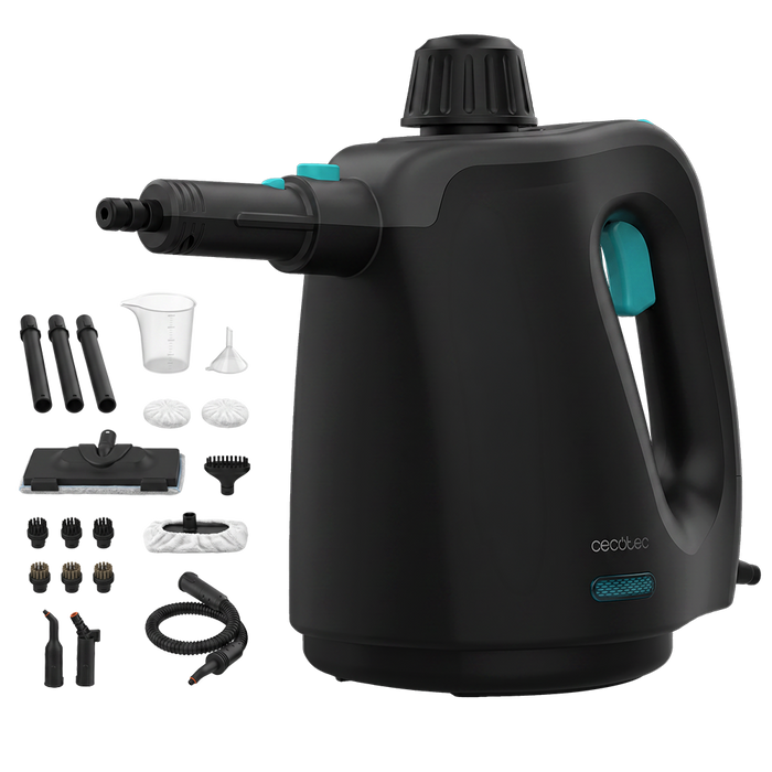 Aparat de curățat cu abur de mână Cecotec Hydrosteam 2000 Blaze, 1200 W, rezervor 400 ml, presiune 3,5 bar