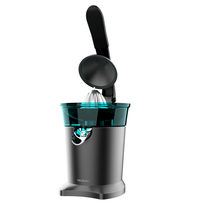 Storcător electric de citrice cu pârghie Cecotec Xqueeze Full Steel, 300 W, 28,5 × 18,9 × 32 cm