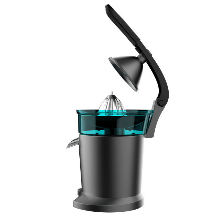 Storcător electric de citrice cu pârghie Cecotec Xqueeze Full Steel, 300 W, 28,5 × 18,9 × 32 cm