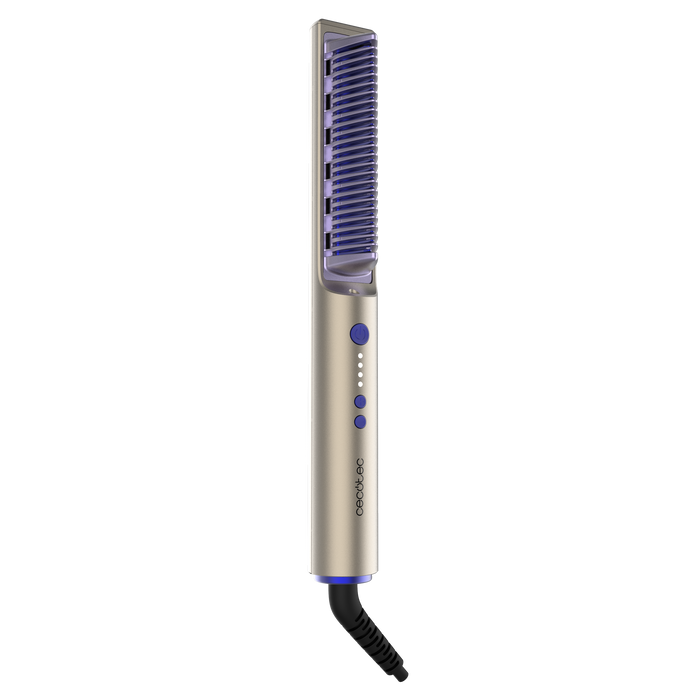Perie de îndreptat părul Cecotec InstantCare Lisse iSphere, 3 trepte, 140–200 °C, tehnologie cu infraroșu