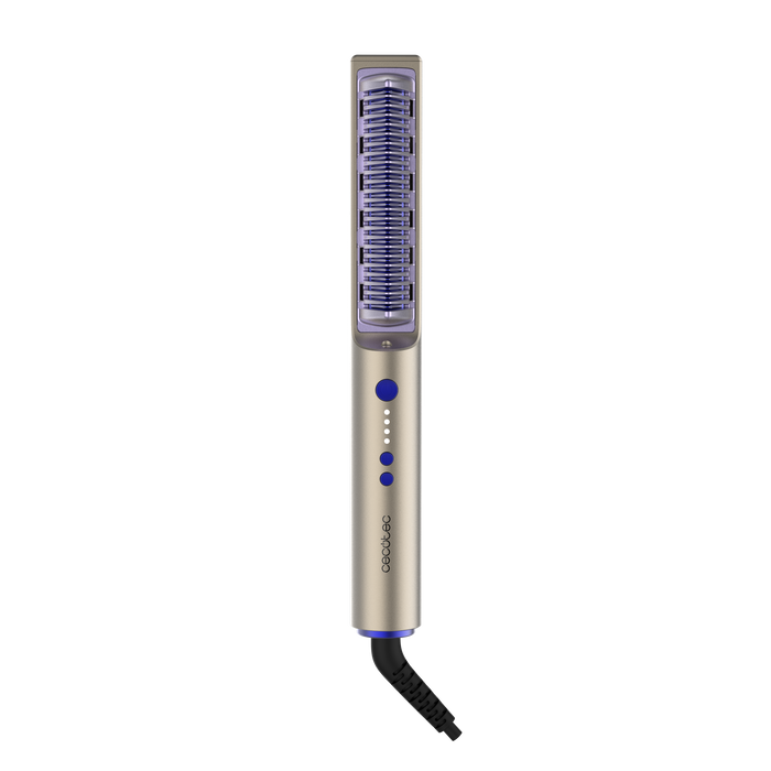 Perie de îndreptat părul Cecotec InstantCare Lisse iSphere, 3 trepte, 140–200 °C, tehnologie cu infraroșu