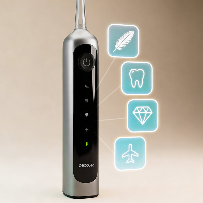 Periuță de dinți sonică Cecotec ToothCare DeluxeSwing, 66.000 rpm, 3 moduri, oscilație 60°
