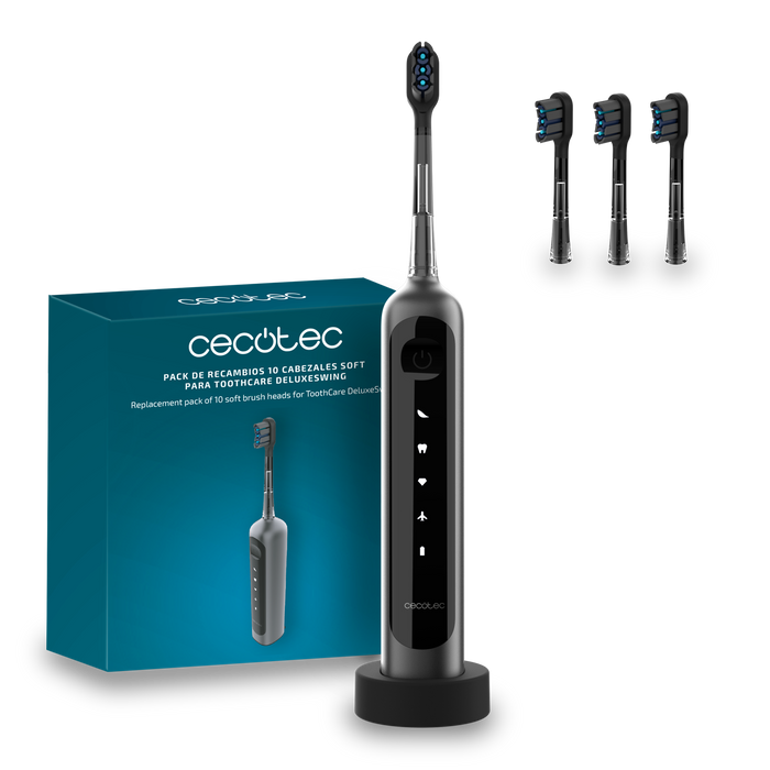 Periuță de dinți sonică Cecotec ToothCare DeluxeSwing, 66.000 rpm, 3 moduri, oscilație 60°
