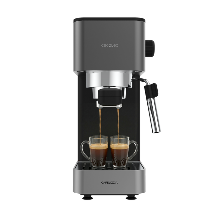 Espressor Cecotec Cafelizzia 690 Grey, 20 bar, 1230–1465 W, rezervor 1,5 l, gri