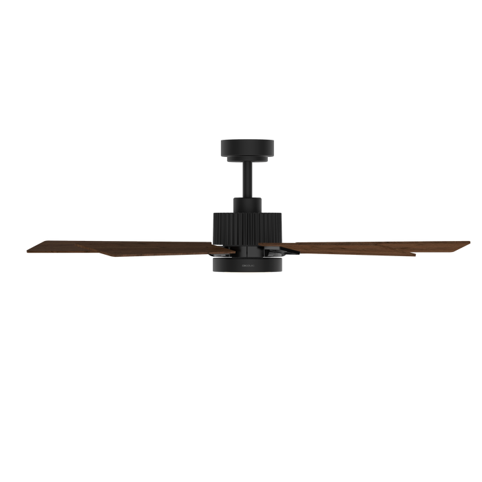 Ventilator de tavan cu iluminare Cecotec EnergySilence Aero 552 Neo Black&Wood, 32 W, diametru 132 cm, 6 trepte
