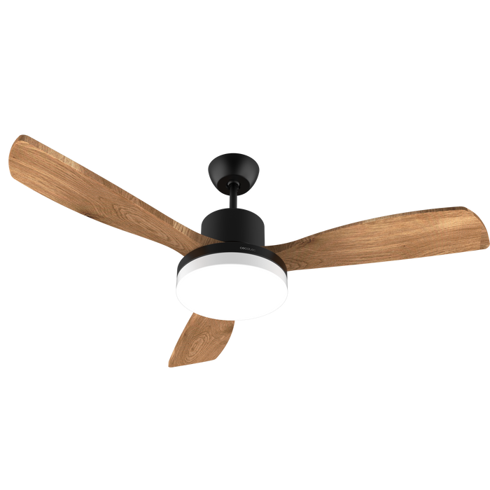 Ventilator de tavan cu lumină Cecotec EnergySilence Aero 520 Willow, 30 W, diametru 132 cm, 6 trepte