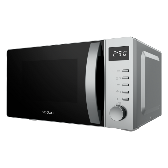 Cuptor cu microunde digital Cecotec Proclean 5005 Silver, 20 l, 700 W, 5 trepte de putere, argintiu