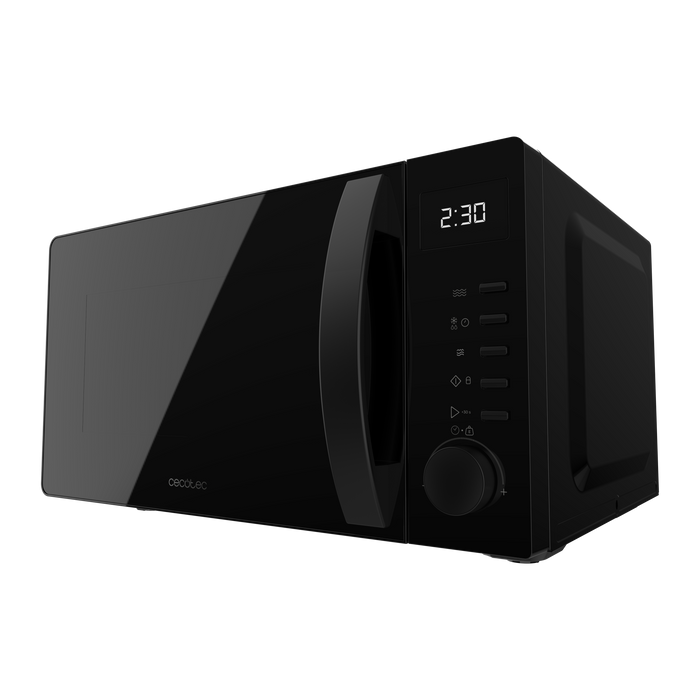 Cuptor cu microunde digital cu grill Cecotec Proclean 5105 Black, 20 l, 700 W, 5 niveluri, negru