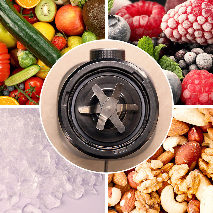 Blender personal Cecotec Nutriblender Fusion Touch, 1000 W, 550 ml și 900 ml, negru