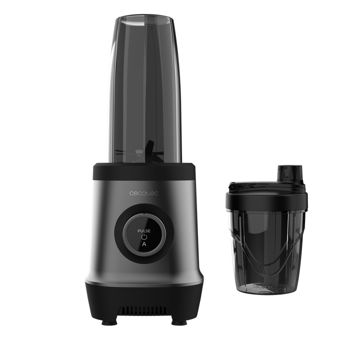 Blender personal Cecotec Nutriblender Fusion Touch, 1000 W, 550 ml și 900 ml, negru