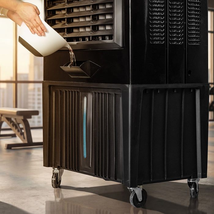 Răcitor de aer industrial Cecotec AirIndustry 110000, 110 l, 350 W, debit de aer 9000 m³/h
