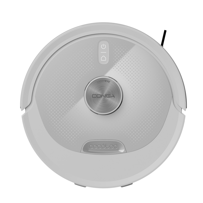 Robot aspirator Cecotec Conga M90 Pearl, 25.000 Pa, autonomie până la 240 min, 32,5 cm diametru, alb