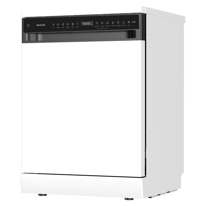Mașină de spălat vase independentă Cecotec Bolero Aguazero 6550, 16 seturi, 12 programe, clasa C, albă
